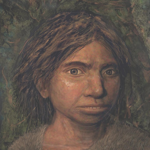Homo Pangeavestigal-Denisovan; illus. Maayan Harel, Hebrew University, Yᵊrushalayim